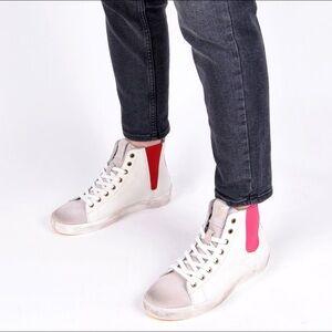 Crickit Cream All-Leather Piper Bunt - High-top trainers sneakers 40